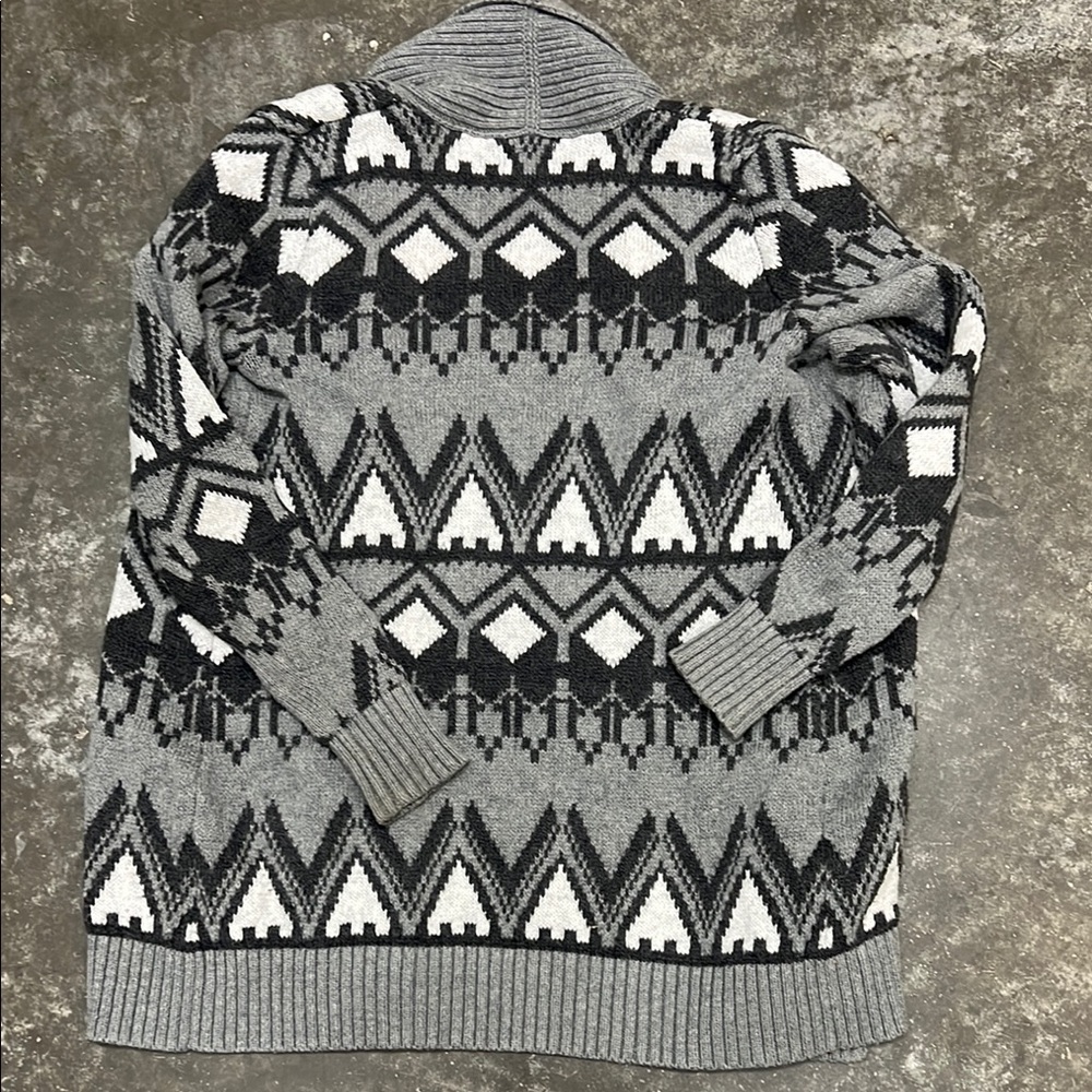 Old Navy Gray Patterned Sweater - image 4